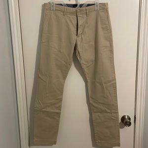 J Crew Khaki 484 Slim-fit stretch chino pant New 30x30